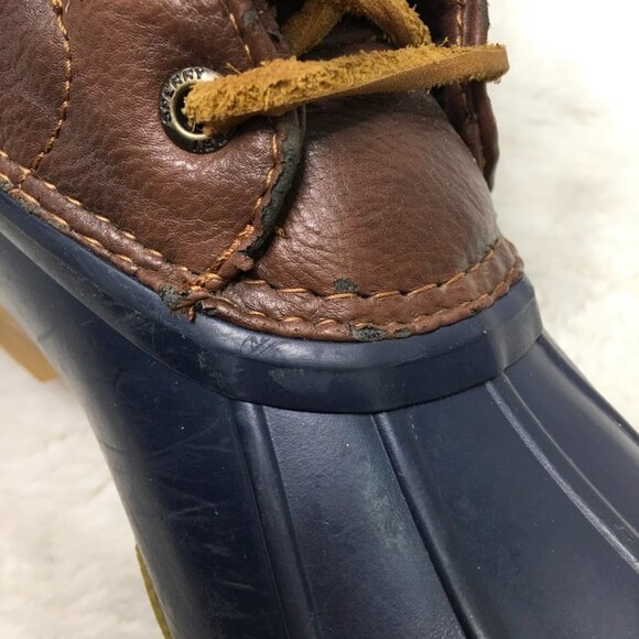 Sperry Girls Saltwater Boots Navy Size 13 - Picture 3 of 16